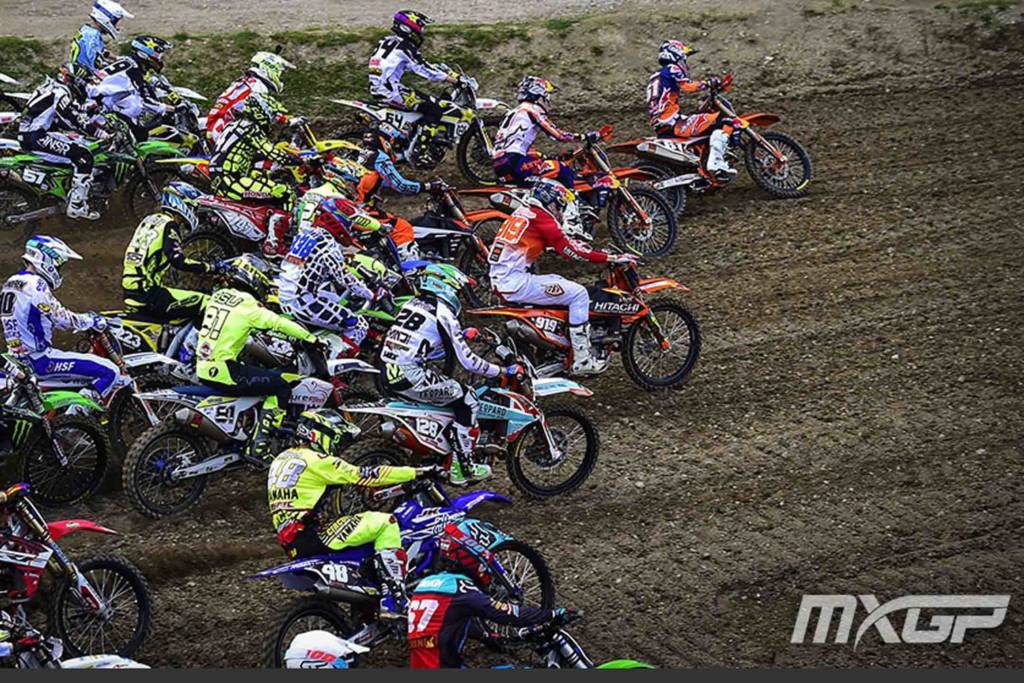 GP of Trentino: Die MX2-Weltspitze bei der Starthatz, leider ohne Henry Jacobi.