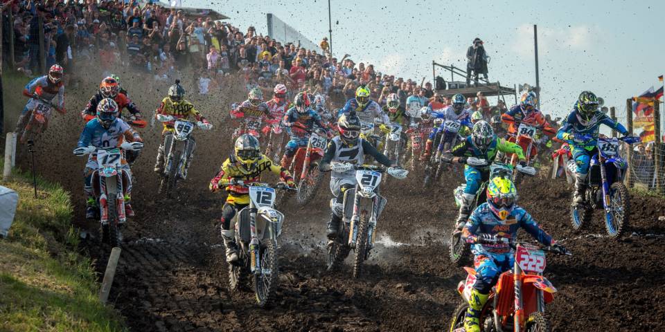Start zum zweiten Lauf in der MXGP-Klasse zum Grand Prix of Germany 2017 im Talkessel Teutschenthal