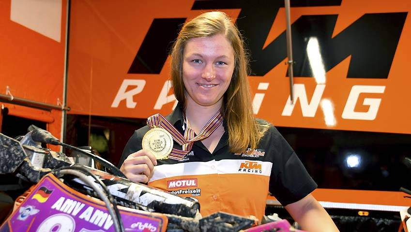 Maria Franke gewinnt Enduro-WM der Frauen 2017
