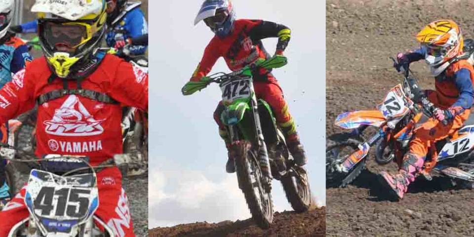 MSC-Starter bei den Cross Finals: Max Reiner, Eric Jette und Pauline Sczeponek (von links)