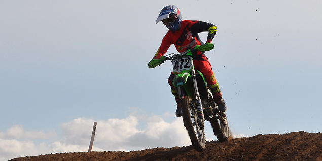 Eric Jette 2018 beim MX2-Lauf zur Landesmeisterschaft Sachsen-Anhalt im Talkessel Teutschenthal