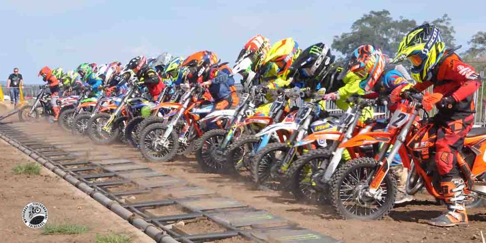 Start in der 65ccm-Klasse beim finalen Lauf zur MX-Landesmeisterschaft 2019 im TALKESSEL Teutschenthal